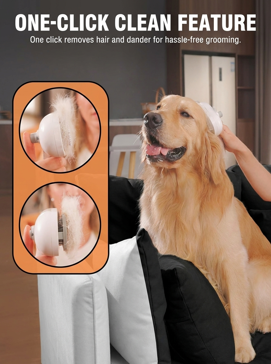 Fluff Jett™ 3-in-1 Steam Pet Brush